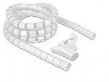 Delock 18842 Protector De Cable Pasacables De Suelo Blanco, Manguera De Cable Blanco, Pasacables De Suelo, Blanco, Polietileno, 2,5 M, 3 Cm