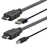 EAN 5704174803423 - Vivolink PROHDMIUSBAB4AMP adaptador de cable de vídeo 4 m HDMI + USB Type-A HDMI + USB Type-B Negro imagen 1