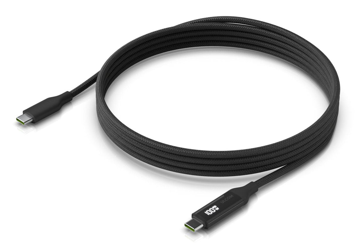 Braided Power And Data Cable  With A Double-Sided Charge