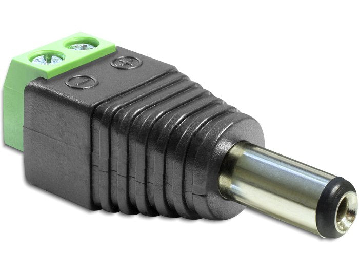 Delock Adaptador Dc 5,5 X 2,5 Mm Macho Terminales De 2 Conta