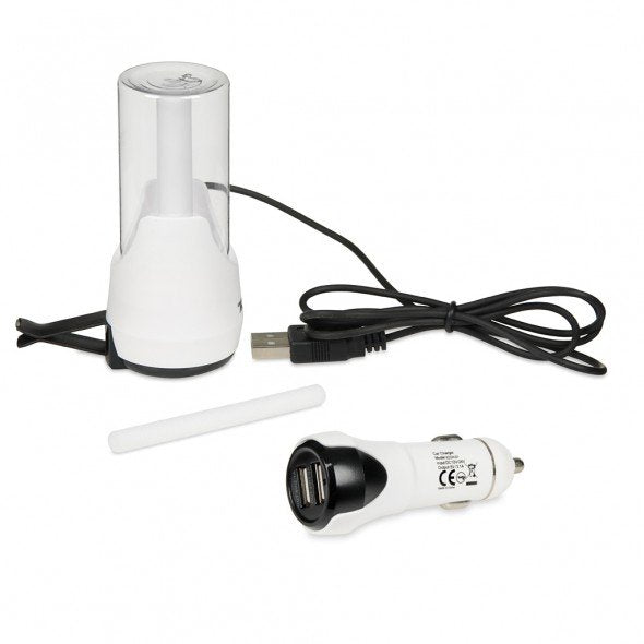 Cargador De Coche Ibox Usb 2.1 + Cch1 + Aromatizador De Coche