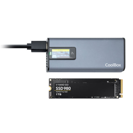 EAN 8437012429277 - CoolBox COO-MCM-M2F caja para disco duro externo Caja externa para unidad de estado sólido (SSD) Gris M.2 imagen 2