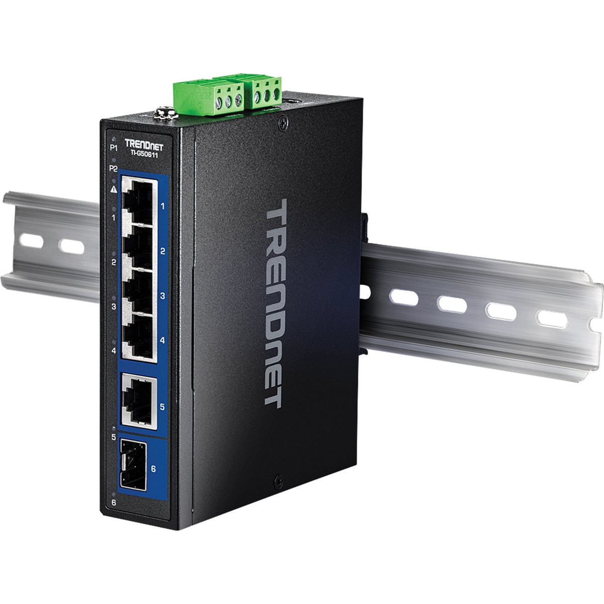 Trendnet 6-Port Indumr. 2.5g Din-Rail Switch With 10g Ports