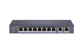 Switch Poe 8 Puertos 100mbps 2p Gigabit Rj45 Hikvision