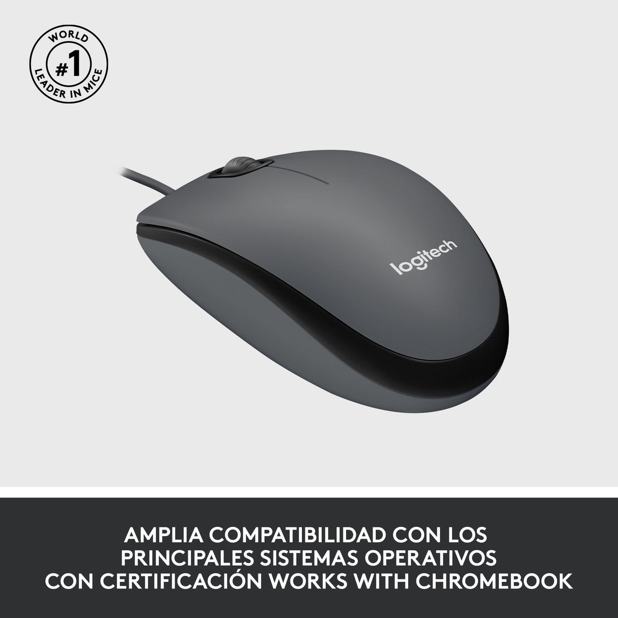 Ratón Con Cable Logitech M100 910-005003 - Usb 2.0 · 1000dpi · Negro