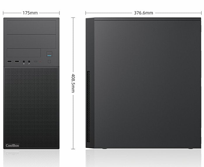 Caja Pc Atx Semitorre Coolbox A780 Gpu Max. 310mm Usb-C Color Negro