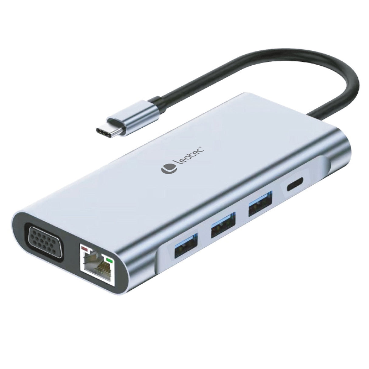 Leotec Docking Station 11-1 1usb-C Pd100 3usb3.0 1usb-C 1 Hdmi 1vga 1tjsd Mcsd