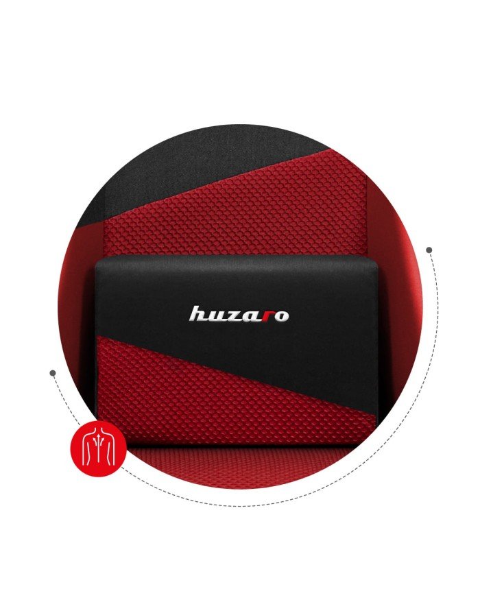 EAN 5903796013009 - Huzaro Force 6.2 Silla para videojuegos de PC Asiento (de seguridad) de butaca Negro, Rojo imagen 13