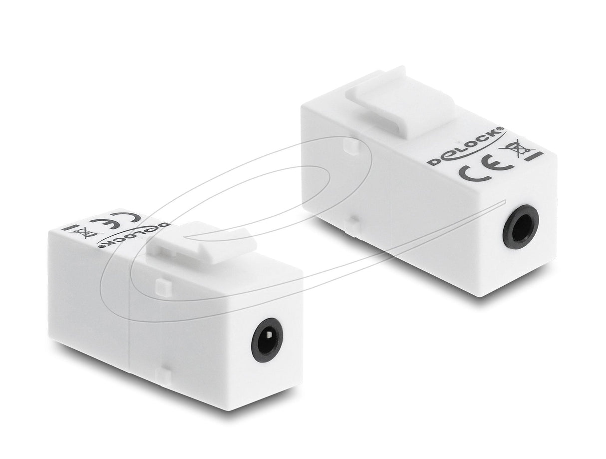Keystone Modul Klinkenbuchse 3,5 Mm 4 Pin Zu Klinkenbuchse 3,5 Mm 4 Pin Weiss
