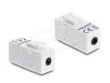 Keystone Modul Klinkenbuchse 3,5 Mm 4 Pin Zu Klinkenbuchse 3,5 Mm 4 Pin Weiss