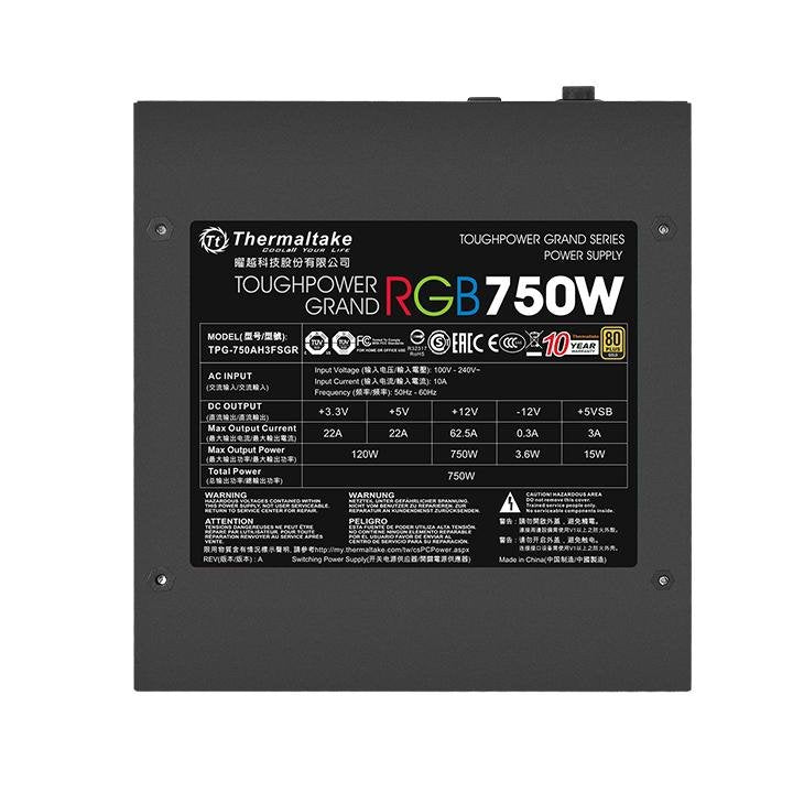 EAN 4711246872530 - Thermaltake Toughpower Grand RGB 750W Gold (RGB Sync Edition) unidad de fuente de alimentación 24-pin ATX imagen 5