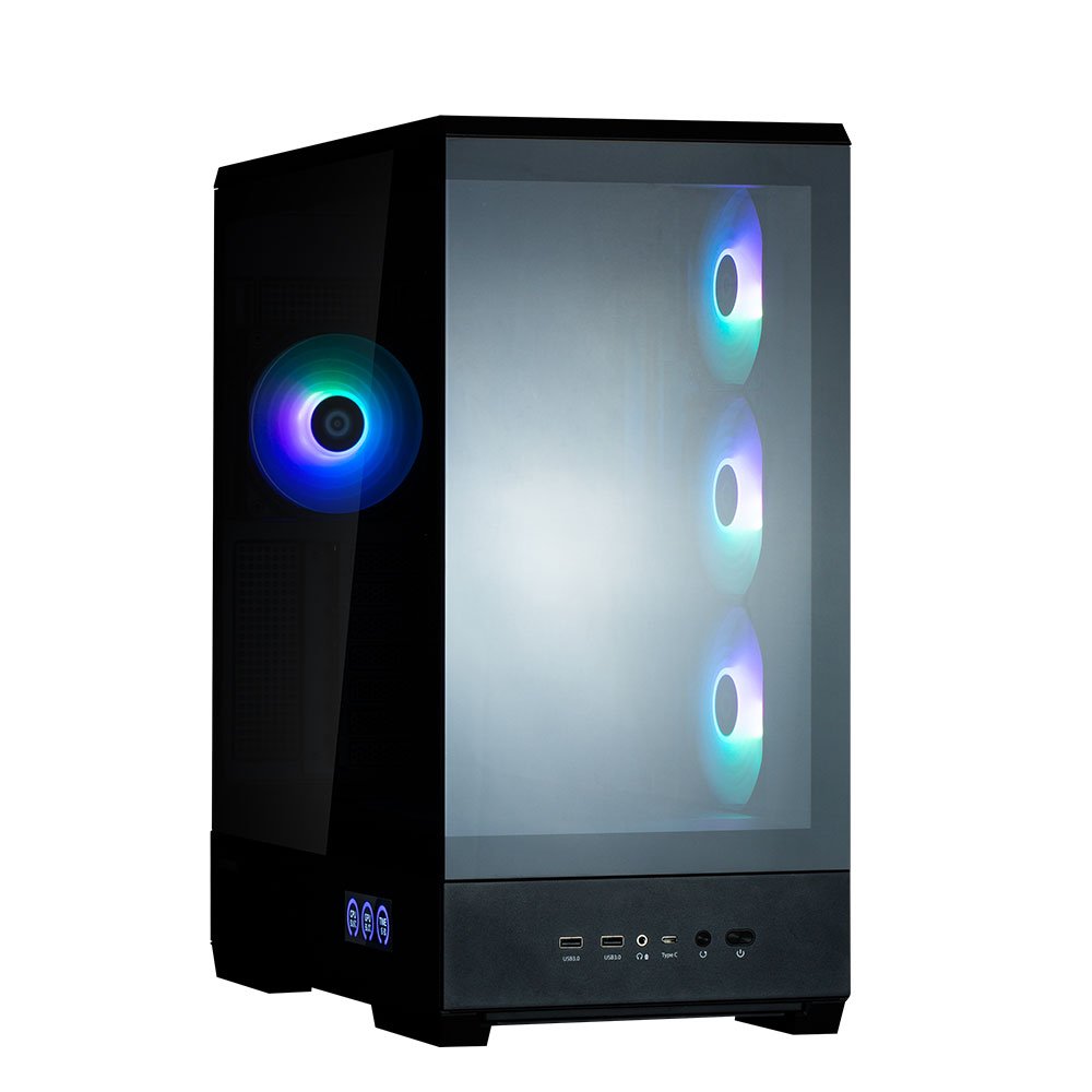 Caja Pc Obudowa P50 Ds Mid-Tower 4 Wentylatory Argb Negro