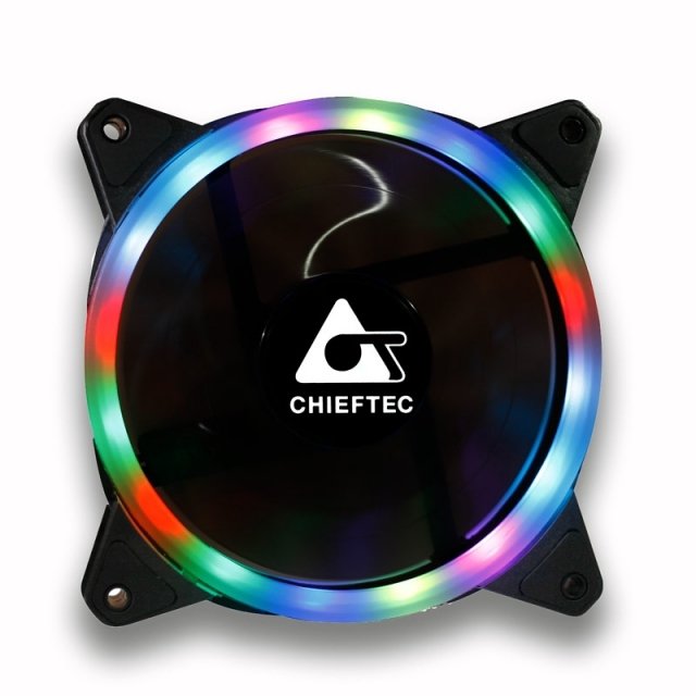 Ventilador Chieftec Af-12rgb Con Conector De 6 Pines Para Modelos Gl / Gp