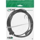 Cable De Alimentación Inline Tipo C Euro A Euro 8 C7 Enchufe Negro 5m