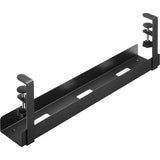 Inline® Cable Guide Rail, For Under-Table Mounting, With Screw Clamps, Black