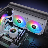 Refrigeración Thermaltake Th280 V2 Argb Sync All-In-One Liquid Cooler Snow Edition, Blanco
