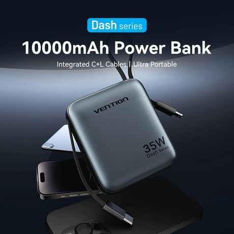 EAN 6922794790575 - Vention FHFN0 batería externa 10000 mAh Gris imagen 2