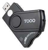 Lector Tarjetas Dnie, Sim, Sd/Tf, Usb-A Negro