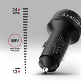 EAN 8595247909121 - Axagon PWC-PQ48 cargador de dispositivo móvil Universal Negro Encendedor de cigarrillos Carga rápida Auto imagen 3