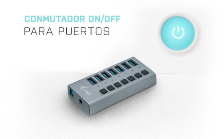 EAN 8595611702938 - i-tec U3CHARGEHUB7 cargador de dispositivo móvil Universal Gris Corriente alterna Carga rápida Interior imagen 6