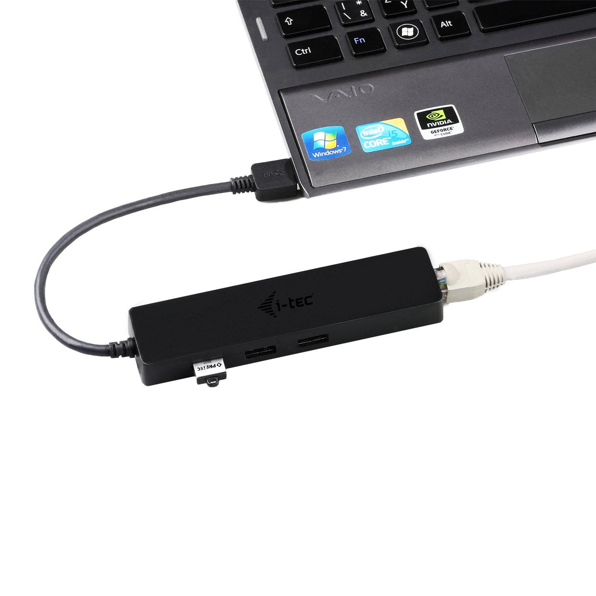 I-Tec Usb 3.0 Slim Hub De 3 Puertos Con Adaptador Gigabit Ethernet Ideal Para Portátiles Ultrabook Tablet Pc Compatible Con Win Y Mac Os
