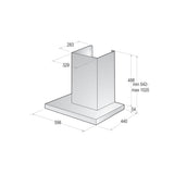 Campana Gorenje Wht66236b De Pared Negro 469 M³/H