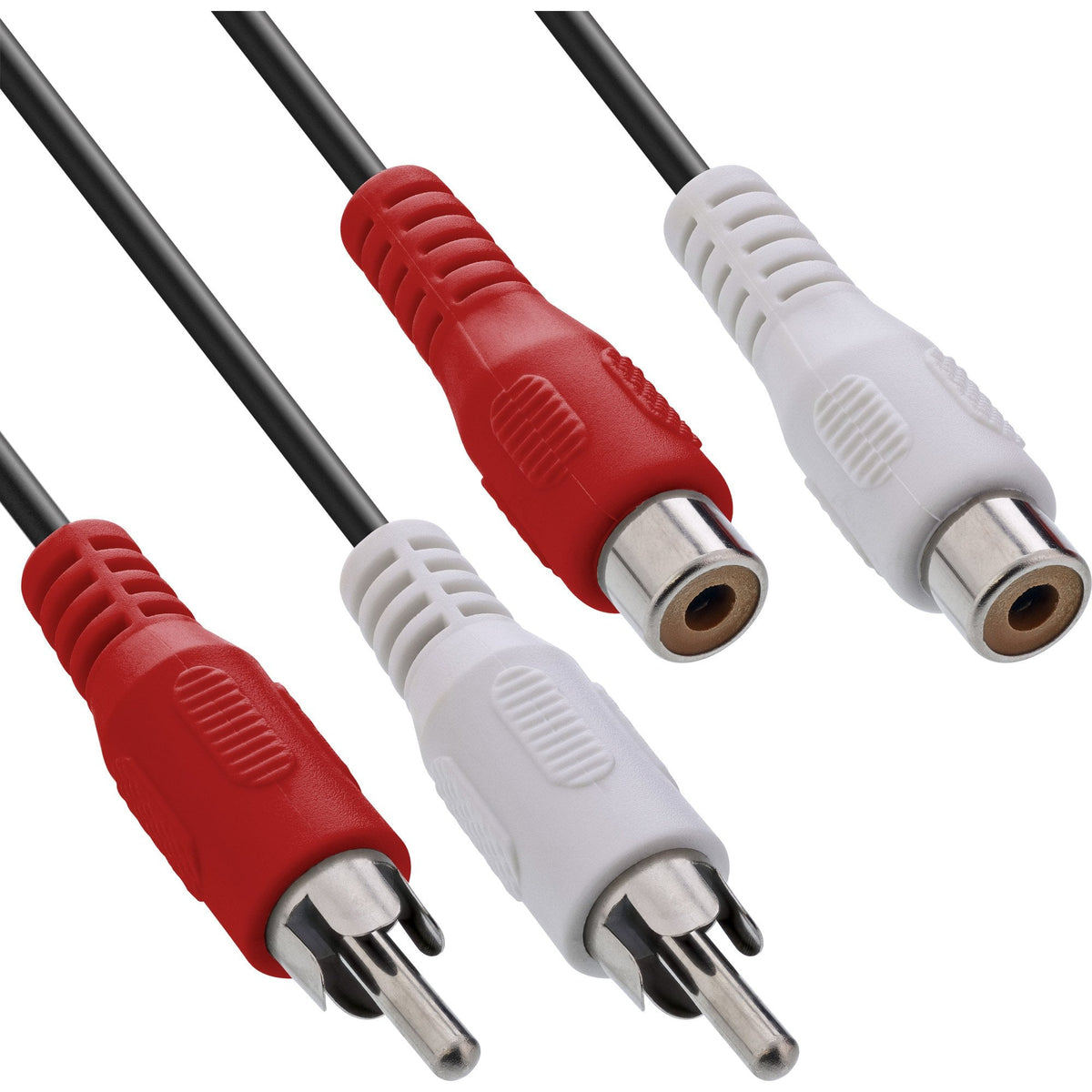 Cable De Audio Inline 2x Rca Macho A Hembra 20m