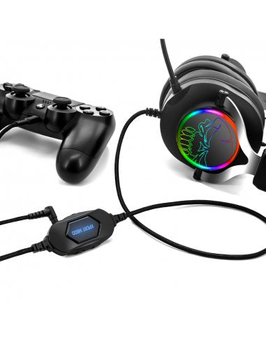 Auriculares Gaming Con Micrófono Spirit Of Gamer Xpert H600 Jack 3.5 Usb 2.0 Gris Oscuro