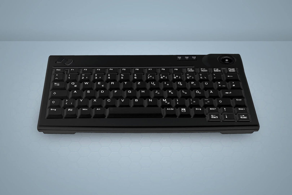 Cherry Aktive Key Industry 4.0 Mini Trackball Keyboard Usb