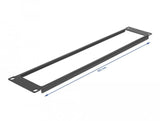 Delock Panel De Gabinete De Red De 19" Con Abertura 2u Negro