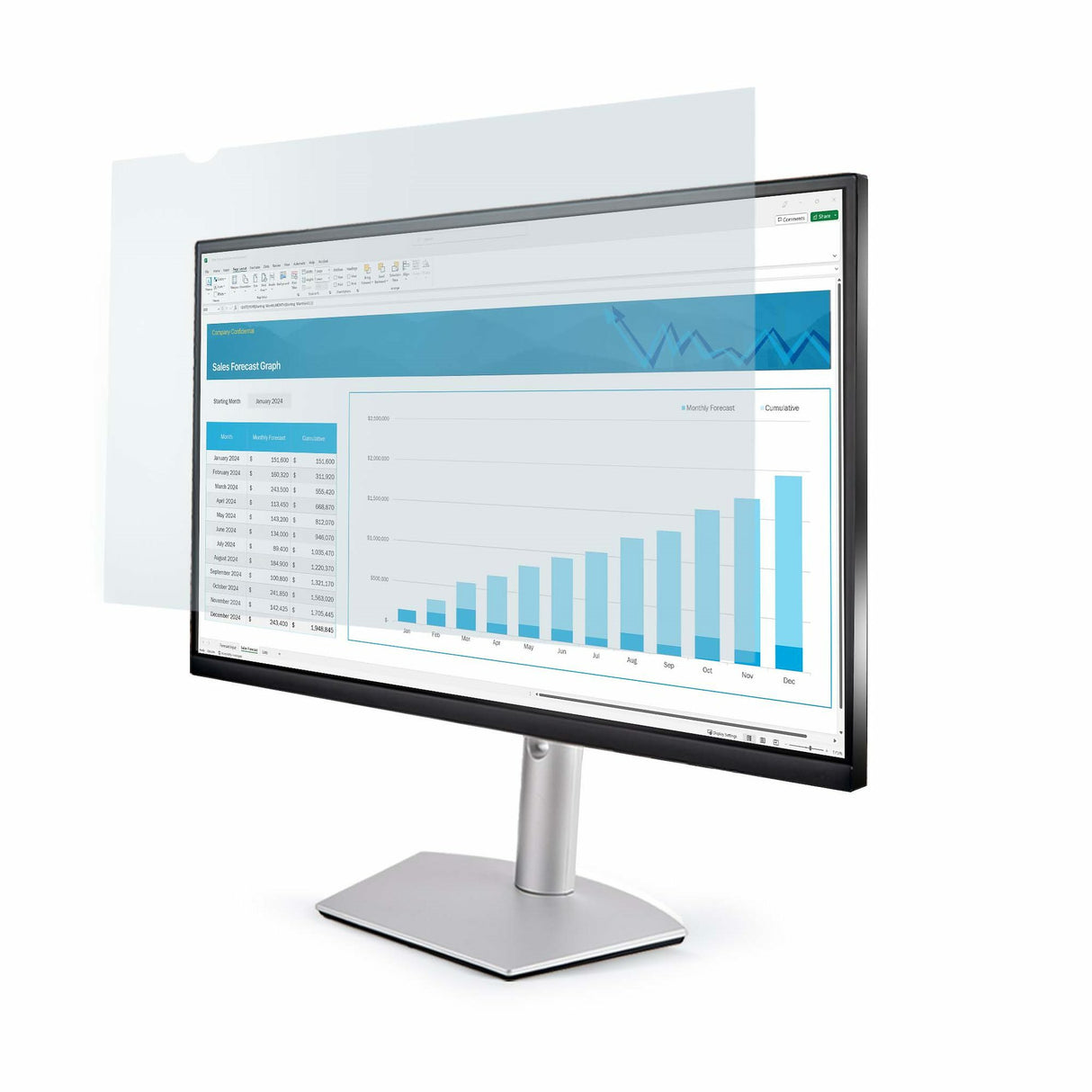 EAN 0065030902014 - StarTech.com 2461-ANTI-BLUE-LIGHT accesorio para monitor Filtro antirreflectante imagen 1