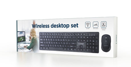 EAN 8716309130202 - Gembird KBS-WCH-04 teclado Ratón incluido Hogar RF inalámbrico Negro imagen 3