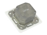 Netzwerkdose Cat. 6a, 2xrj45, Geschirmt, Up, Designfähig, Vertikale Cablezuführung, Signalweiss Ral9003, Good Connections®