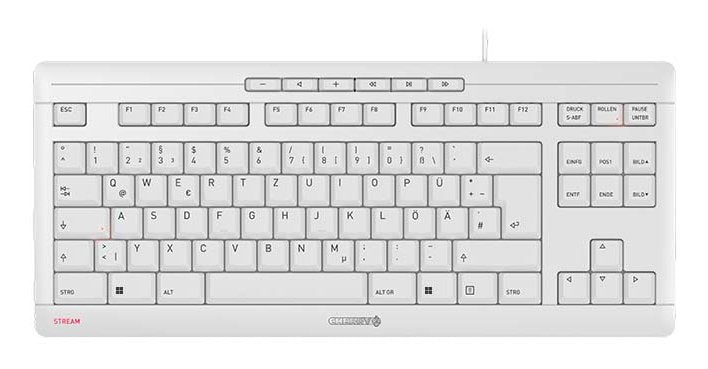 EAN 4025112097324 - CHERRY STREAM KEYBOARD TKL teclado Universal USB QWERTZ Alemán Blanco imagen 1