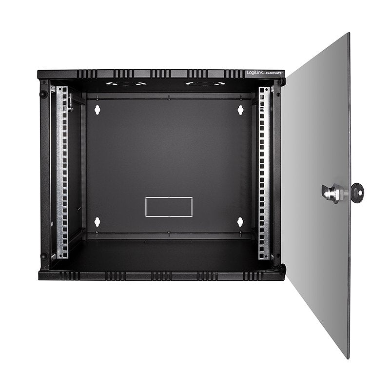 19" Wallmount Soho Box 9u 540*550, Flatpack, Negro