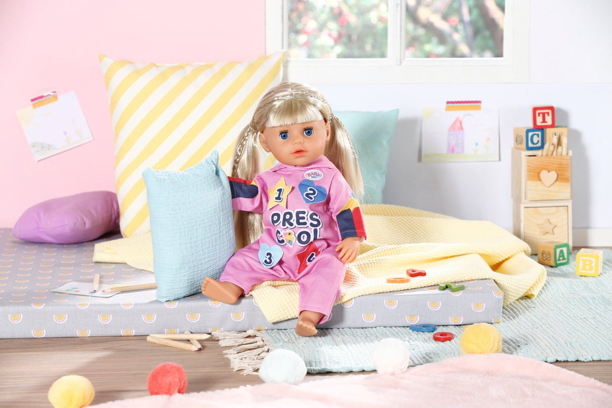 Pelele De Muñeca Baby Born Kindergarten Romper+Badges