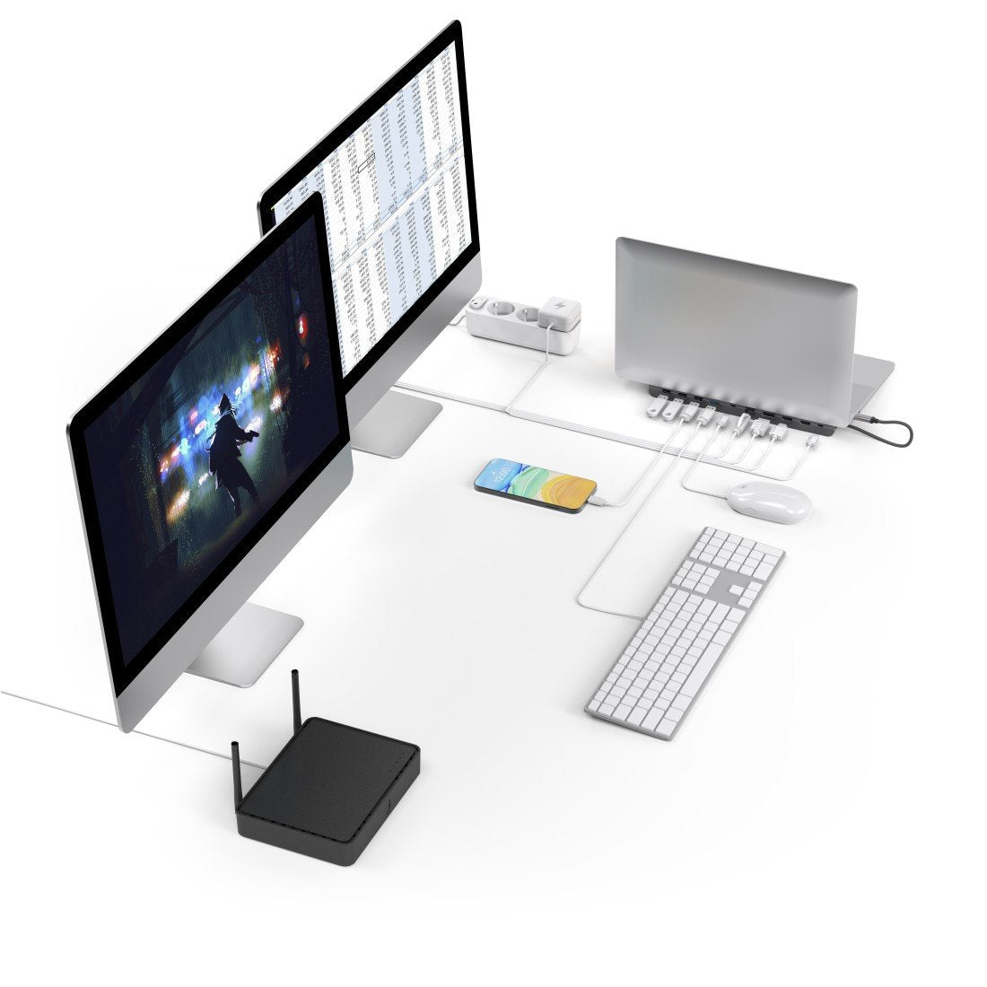 Hama 00200100 Usb 3.2 Gen 1 (3.1 Gen 1) Type-C Docking Station Antracita