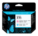 EAN 0884962986455 - HP 771 Light Magenta/Light Cyan DesignJet Printhead cabeza de impresora Inyección de tinta térmica imagen 1