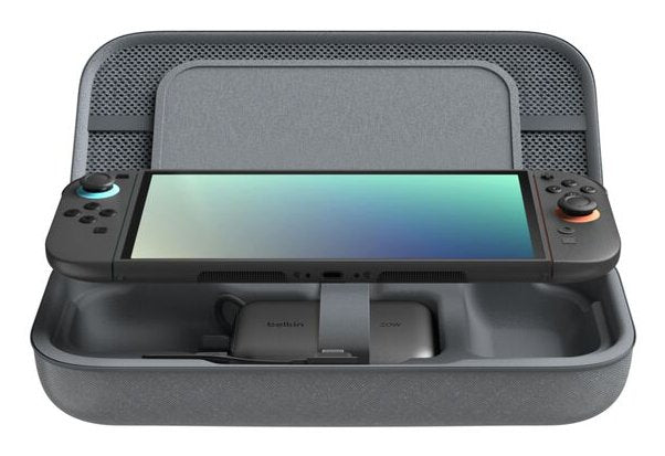 EAN 0745883929450 - Belkin ENA001hqCH-V2 Estuche de viaje Nintendo Malla, Poliéster, Terciopelo Carbón vegetal imagen 1