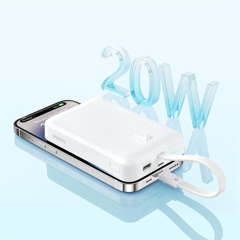 Baseus Magnetic Mini 10000mah 20w Magsafe (Bialy)