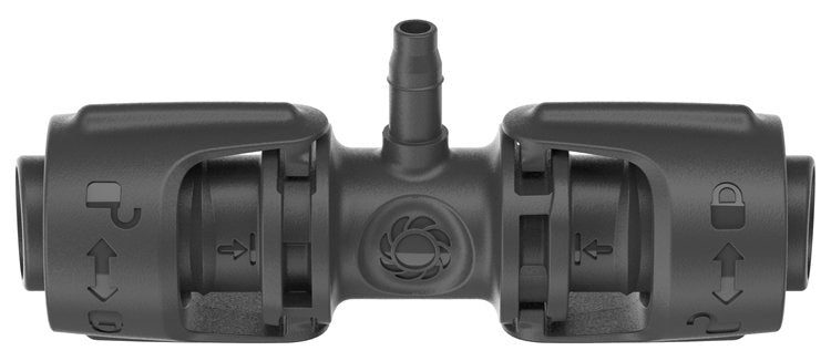 Gardena Micro-Drip-System Pieza En T 13 Mm (1/2") > 4,6 Mm (3/16"), Conexión (Gris Oscuro, 5 Piezas