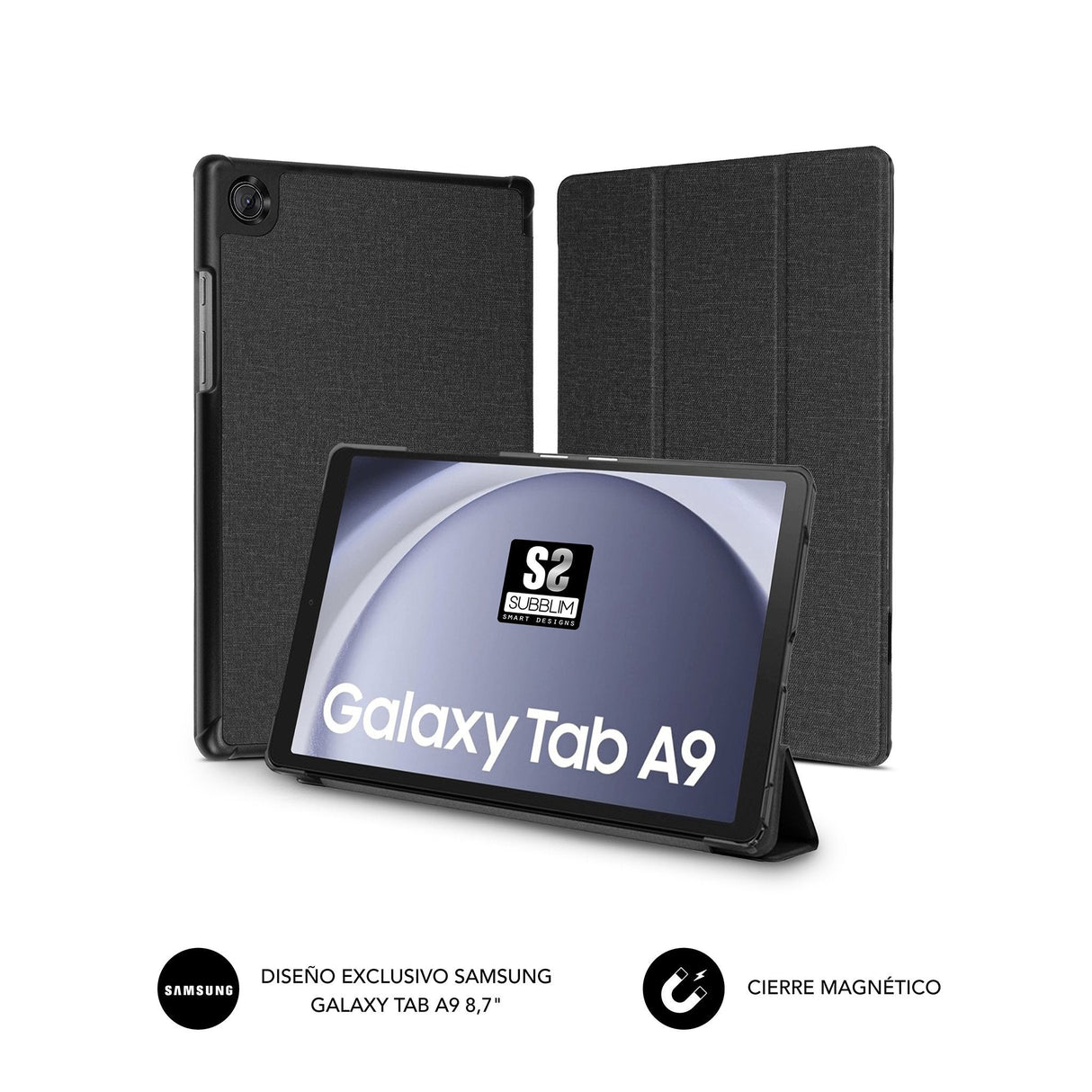 Funda Subblim Shock Case Para Tablets Samsung Galaxy Tab A9 X115 Negra