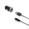 EAN 8021735724964 - Celly CCUSBMICRO cargador de dispositivo móvil Smartphone, Tableta Negro, Plata Encendedor de cigarrillos imagen 1