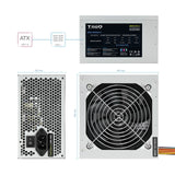 Tooq Ecopower Ii Fuente De Alimentacion 500w Atx 1.3 12v - Ventilador Silencioso 120mm