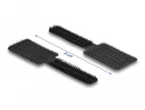 Delock Mini Klett-Cablehalter L 90 Mm X B 24 Mm Selbstklebend 10 Stück Schwarz