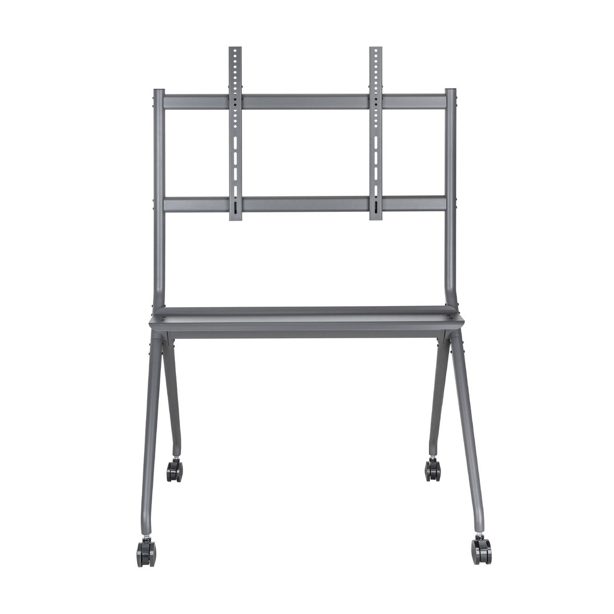 Aisens Soporte De Suelo Pro Con Rueda - 1 Bandeja Para Pantalla Interactiva/Tv 120kg De 50-86 - Negro
