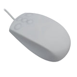 Mcl-Samar Ratón Optique Étanche Silicona - Blanco