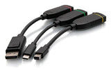 C2g Anillo Universal De Adaptadores Hdmi® 4k Mini Displayport, Displayport Y Usb-C® Con Códigos De Color