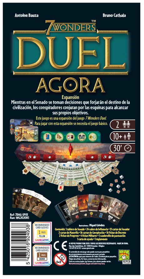 EAN 5425016924938 - Asmodee 7 Wonders Duel - Agora 7 Wonders: Duel Agora 30 min Expansión de juego de mesa Estrategia imagen 3
