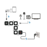 Regleta De Enchufes De 4 Vías Logilink, 4xcee 7/3 + 2xusb-A, 1,5 M